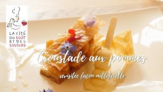 CROUSTADE AUX POMMES REVISITEE façon millefeuille par Ilona Rutgers [upl. by Raskind]