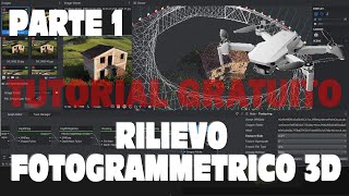 TUTORIAL FOTOGRAMMETRIA E RILIEVI 3D CON SOFTWARE OPEN  GRATUITO video 1 meshroom blender droni [upl. by Eada]