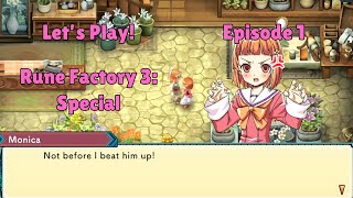 Lets Play Rune Factory 3 Ep 1 [upl. by Leoy]