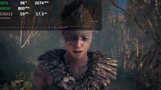 Hellblade RT amp FSR on AMD Radeon 780M iGPU Ryzen 7 7840HS APU  Gameplay Benchmark Test [upl. by Ybab]