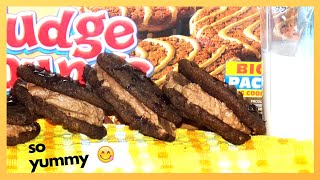 Homemade Little Debbie Fudge Rounds  Chocolate Sandwich Cookies [upl. by Isleana544]