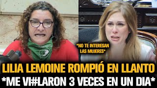 LILIA LEMOINE ROMPIÓ EN LLANTO CONTRA DIPUTADA ZURDA FEMINISTA [upl. by Oinoitna]