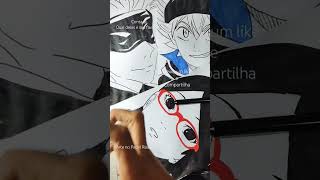 Spoiler shorts artenopapel desenhandopersonagens naruto boruto blackclover jujutsukaisen [upl. by Mayeda608]