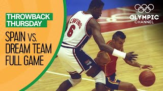 The USAs Dream Team vs Spain  Basketball Replays  Throwback Thursday [upl. by Edette]