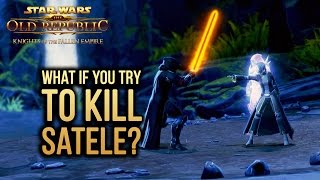 SWTOR KOTFE  What If You Try to Kill Satele Shan in Chapter 12 [upl. by Manson]