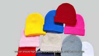 Winter Warm ribbed knit beanie Comfortable knit skull caps Wholesale beanie suppliers from China [upl. by Ulises]