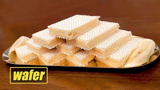 How to make wafer at homemaking homemade wafer [upl. by Ylesara]