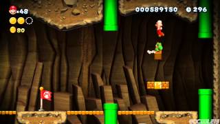 New Super Mario Bros U Playthrough Part 3  LayerCake Desert Part 1 of 2 [upl. by Kiki294]