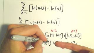 Telescoping Series Showing Divergence Using Partial Sums [upl. by Alliuqaj]