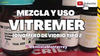 IONÓMERO DE VIDRIO Tipo2 Vitremer👅Mezcla CementosDentales [upl. by Torre]