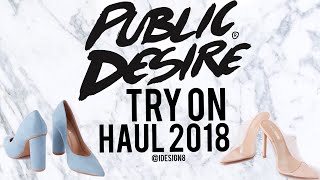 PUBLIC DESIRE SHOES TRY ON HAUL IS IT WORTH IT  iDESIGN8 [upl. by Releyks958]