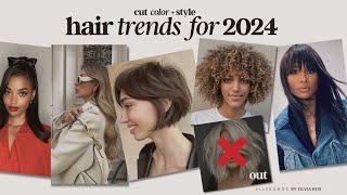 2024 HAIR TRENDS  Cut  Color  Styling [upl. by Mccowyn151]