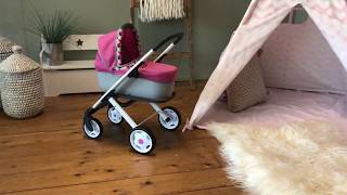 Poppenwagen Smoby Quinny 3in1 trendy [upl. by Rube]