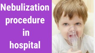 Nebulization procedure in Nursing l use of nebulizer machine in Urdu or Hindi [upl. by Gomer]