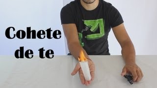 Cómo hacer un cohete con una bolsita de té  Tea bag rocket Experimentos Caseros [upl. by Bryon]