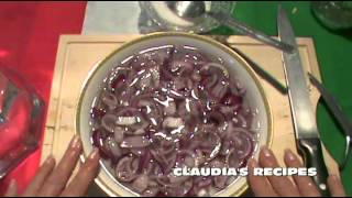 ONION SALAD  CLAUDIAS RECIPES [upl. by Ahsok948]