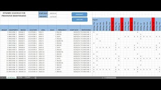 ✅ DYNAMIC SCHEDULE FOR PREVENTIVE MAINTENANCE IN EXCEL [upl. by Monney]