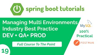 Spring Boot Tutorial How to use multiple environments  different profiles  DEV  QA  PROD 2024 [upl. by Buck27]