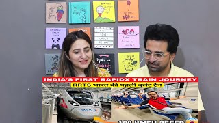 Pakistani Reacts to Most Exclusive India’s First RapidX Train Journey  Delhi Meerut RRTS Train [upl. by Dnalevelc]