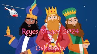 Llegada de los Reyes Magos del Oriente y Cabalgata 2024 en Badalona 😁 [upl. by Acisseg]