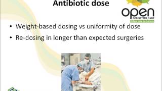 Surgical site infection webinar – surgical antibiotic prophylaxis [upl. by Medora]