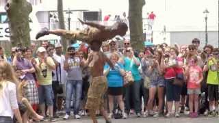 Funny street acrobats  NEW YORK CITY CAPE LIBERTY [upl. by Cara]