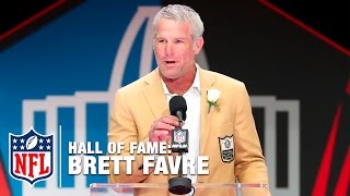 Brett Favre Hall of Fame Speech  2016 Pro Football Hall of Fame  NFL [upl. by Kingsly]