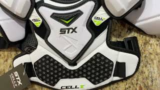 STX Cell V Shoulder Pad Lacrosse Review [upl. by Ymerrej534]