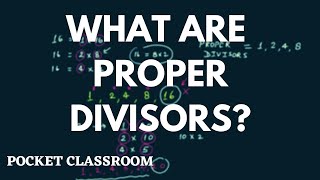 What Are Proper Divisors  Grade 6 [upl. by Meghann526]