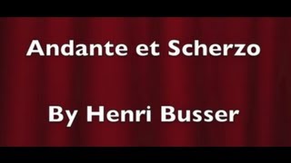 Andante et Scherzo  Henri Büsser  Trumpet [upl. by Setsero]