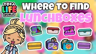 UPDATED Where to find ALL Lunchboxes in Toca Life World [upl. by Micheal877]