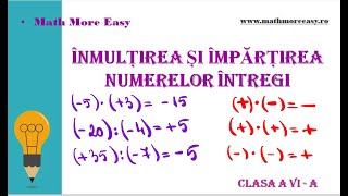 Inmultirea si Impartirea numerelor intregi [upl. by Ylahtan321]