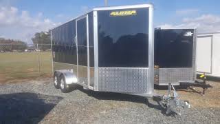 Enclosed all aluminum 7 X 14 trailer [upl. by Raine34]