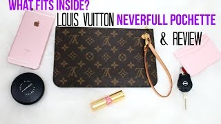 LOUIS VUITTON Pochette Pouch Review WHATS INSIDE  FABIOLAG [upl. by Legnaros347]