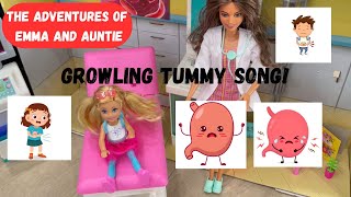 Why Does My Tummy Growl SONG The Adventures of Emma and Auntie [upl. by Noskcaj]