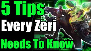 5 Tips Every Zeri NEEDS To Know League of Legends Zeri Guide 2022 [upl. by Nilats708]