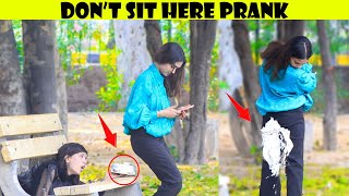 Dont Sit here Prank  Funny Public Prank  Chulbuli Prank [upl. by Larcher]