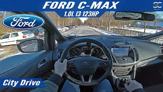 Ford CMAX 2018  City Test Drive POV [upl. by Ettenauq]