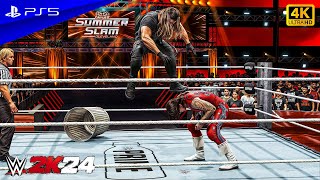 WWE 2K24  Seth Rollins vs Dominik Mysterio  No Holds Barred Match at SummerSlam  PS5™ 4K60 [upl. by Mas]