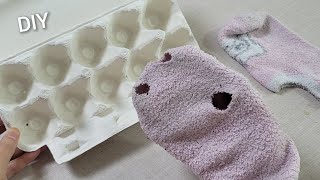 Dont Throw away Old socks and Egg carton  Superb Recycling craft ideas  DIY [upl. by Arriaes209]