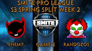 SPL S3 Spring Week 2  Enemy vs Randozos Game 2 [upl. by Nesnaj214]