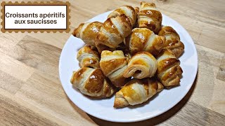 🥐 MINICROISSANTS APERITIFS AUX SAUCISSES  FACILE RAPIDE [upl. by Lore]