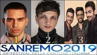 Sanremo 2019 la classifica finale dei 24 Big in gara [upl. by Pelage]