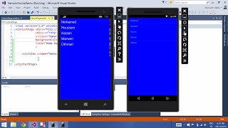 Xamarin Forms amp Visual Studio Part 7 ListView [upl. by Alikat]