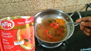 MTR Rasam powder  How to make rasam using mtr rasam powder  MTR rasam recipe [upl. by Akemat]