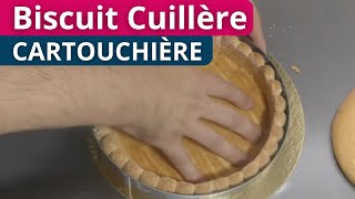 Réaliser une cartouchière avec un Biscuit Cuillère  PatisCoach cappâtissier [upl. by Heady210]