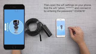 DEPSTECH WiFi Endoscope Operation Steps [upl. by Jann]