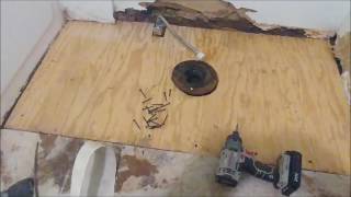 How to repair a rotted floor under the toilet [upl. by Eiluj]