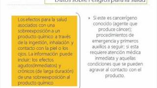 Hoja de Seguridad  MSDSMaterial Safety data Sheets [upl. by Robinia206]