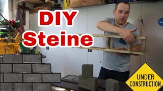 Steine selber machen DIY Steine herstellen für eine Steinmauer oder Garten [upl. by Pendleton]